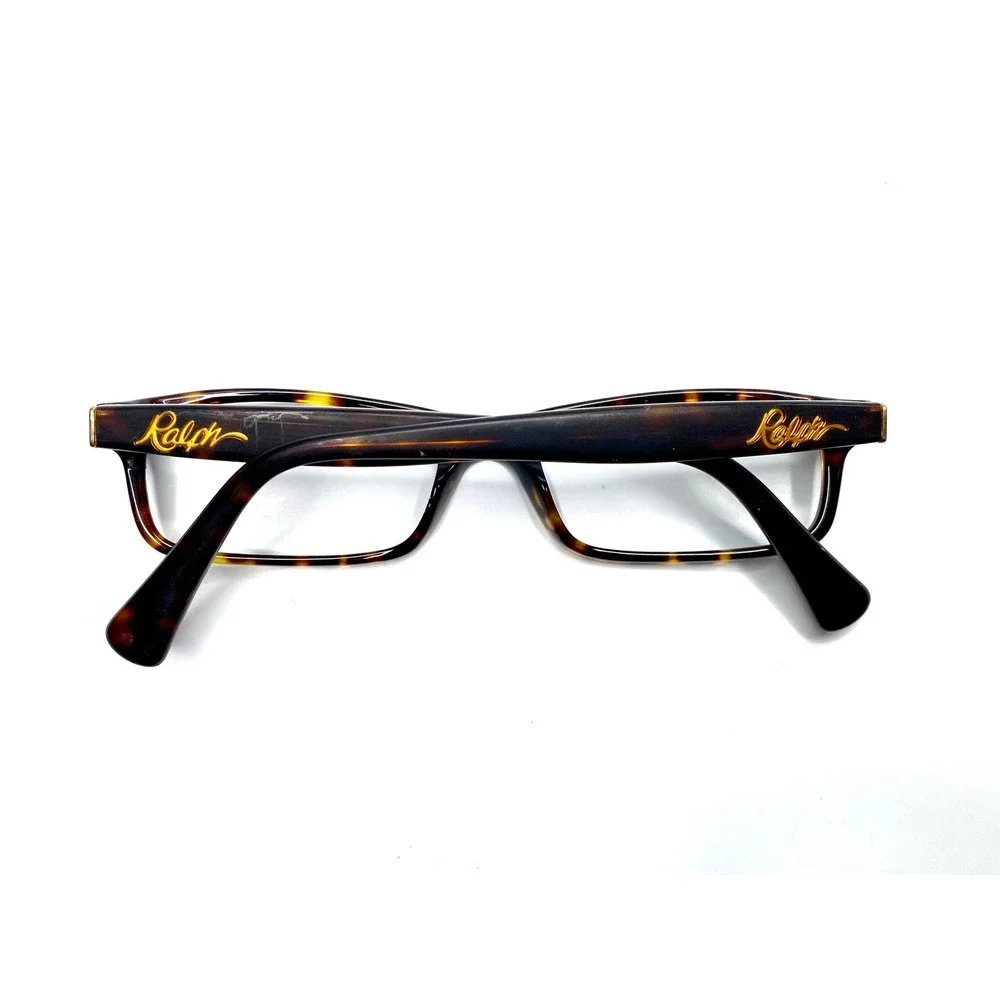 Ralph Lauren RA7060 1378 Brown Tortoise Shell Rectangular Eyeglasses 50-17-135